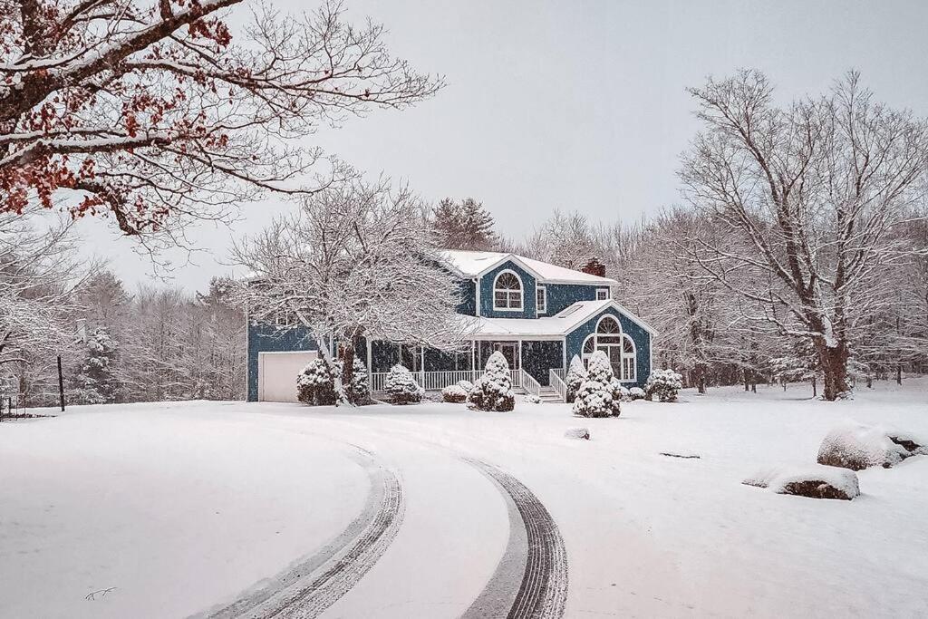 Mountain Blue Vista - Luxury Retreat Near Ski Resorts With Pond, Firepit And Hot Tub Windham Εξωτερικό φωτογραφία