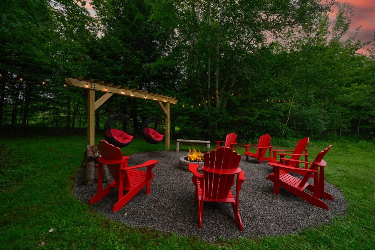 Mountain Blue Vista - Luxury Retreat Near Ski Resorts With Pond, Firepit And Hot Tub Windham Εξωτερικό φωτογραφία