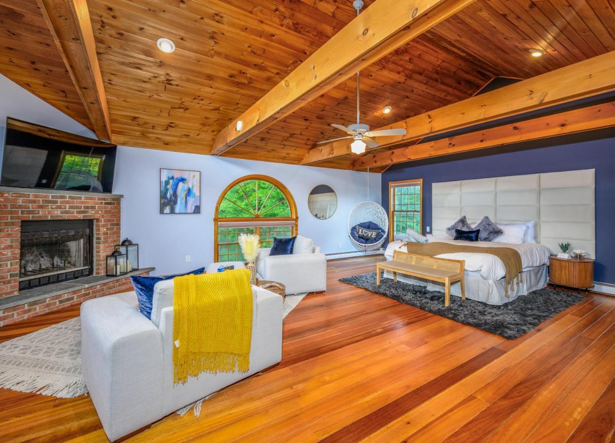 Mountain Blue Vista - Luxury Retreat Near Ski Resorts With Pond, Firepit And Hot Tub Windham Εξωτερικό φωτογραφία