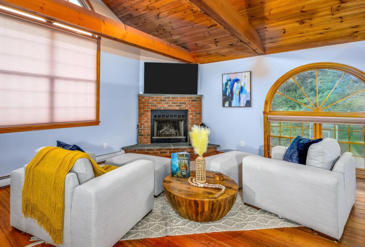 Mountain Blue Vista - Luxury Retreat Near Ski Resorts With Pond, Firepit And Hot Tub Windham Εξωτερικό φωτογραφία