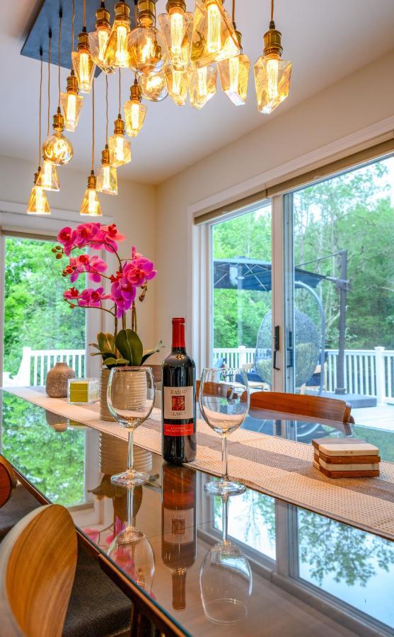 Mountain Blue Vista - Luxury Retreat Near Ski Resorts With Pond, Firepit And Hot Tub Windham Εξωτερικό φωτογραφία