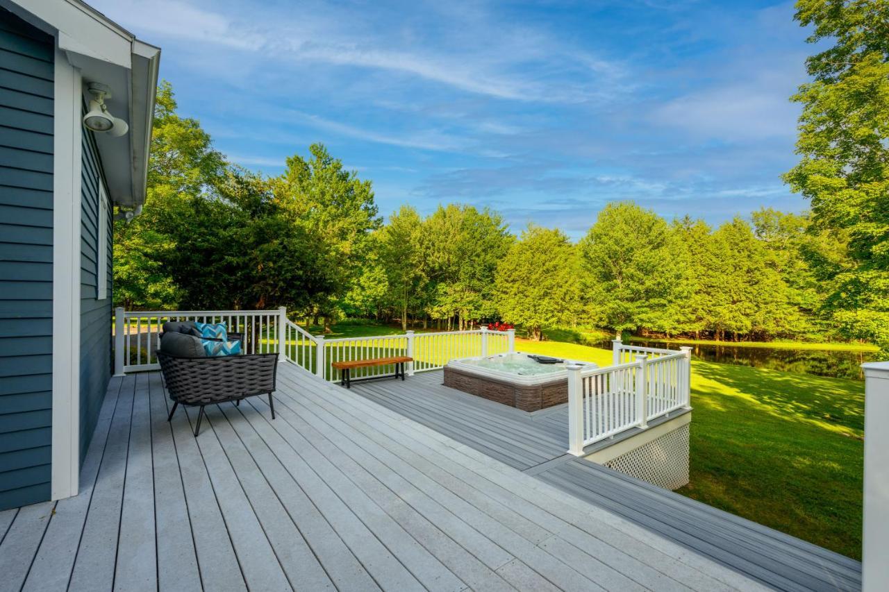 Mountain Blue Vista - Luxury Retreat Near Ski Resorts With Pond, Firepit And Hot Tub Windham Εξωτερικό φωτογραφία
