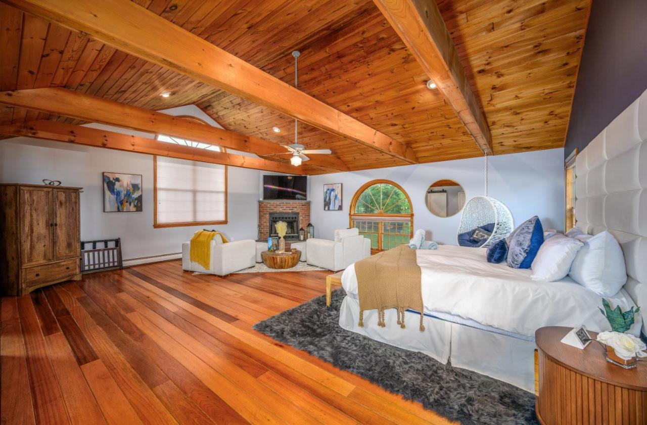 Mountain Blue Vista - Luxury Retreat Near Ski Resorts With Pond, Firepit And Hot Tub Windham Εξωτερικό φωτογραφία